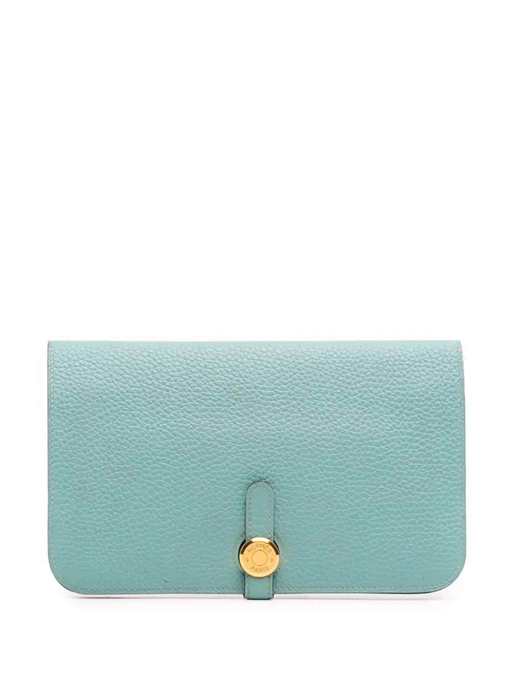 Hermès Pre-Owned 2015 Togo Dogon Duo Wallet GM long wallets | Blue | Image 1