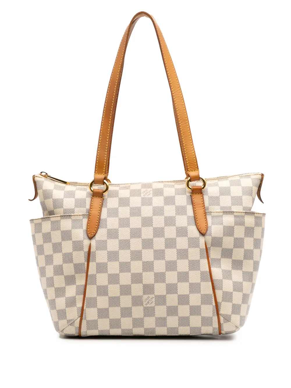 Pre-owned Louis Vuitton 2011 Damier Azur Totally Pm Tote Bag In White