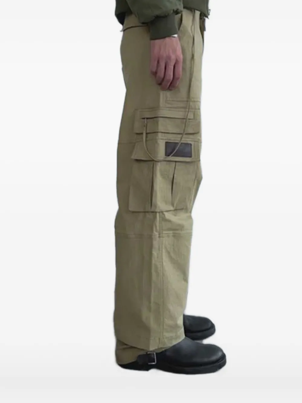 Carrer Cargo broek met verstelbare tailleband Beige