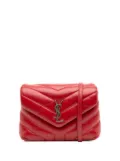 Saint Laurent Pre-Owned 2018 Toy Matelasse Leather Monogram LouLou crossbody bag - Red