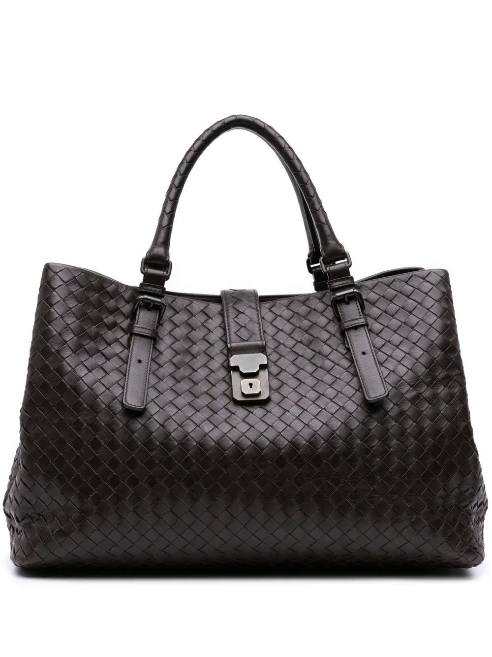 Bottega Veneta Pre-Owned 2011 Medium Nappa Intrecciato Roma tote bag | Brown | Image 1