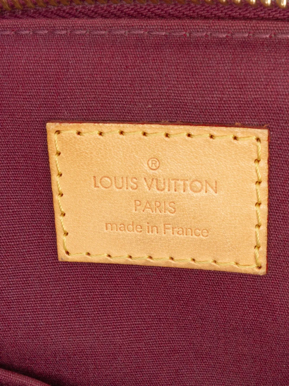 Pre-owned Louis Vuitton 1998-2010 Monogram Vernis Bellevue Pm Handbag In Purple