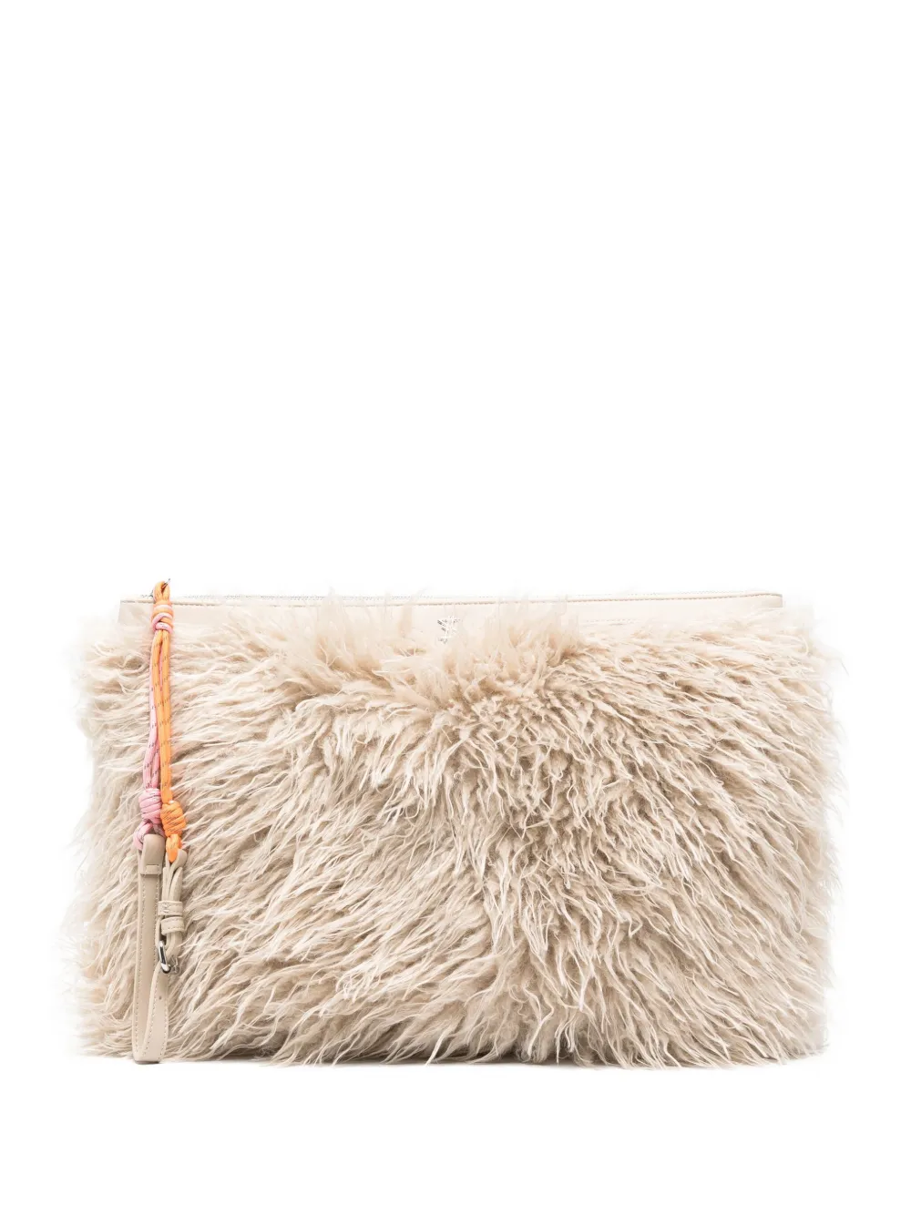 Twinset Wrist-strap Clutch Bag In Purple