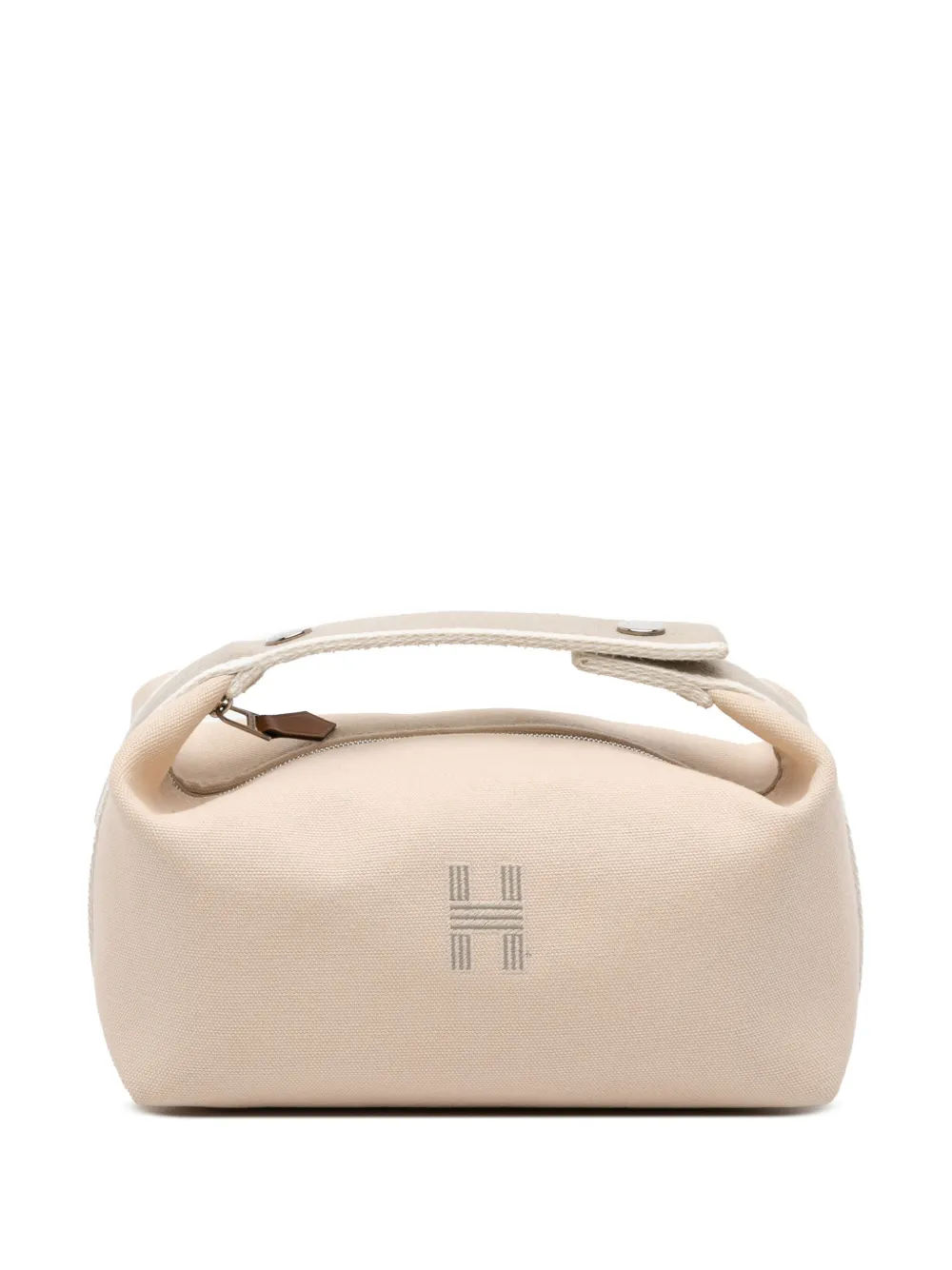 Hermès Pre-Owned 2021-2025 Small Toile Bride A Brac vanity bag - ブラウン Hermès Pre-Owned 2021-2025 Small Toile Bride A Brac vanity bag - ブラウン