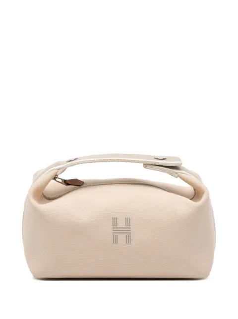 Hermès Pre-Owned 2021-2025 Small Toile Bride A Brac vanity bag