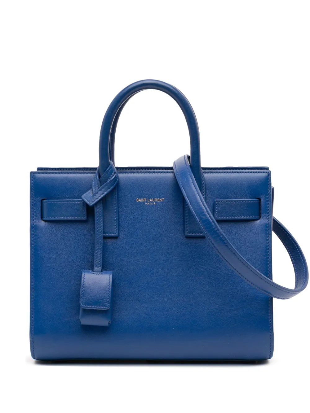 Saint Laurent Pre-Owned 2014 Nano Leather Sac De Jour satchel - ブルー Saint Laurent Pre-Owned 2014 Nano Leather Sac De Jour satchel - ブルー
