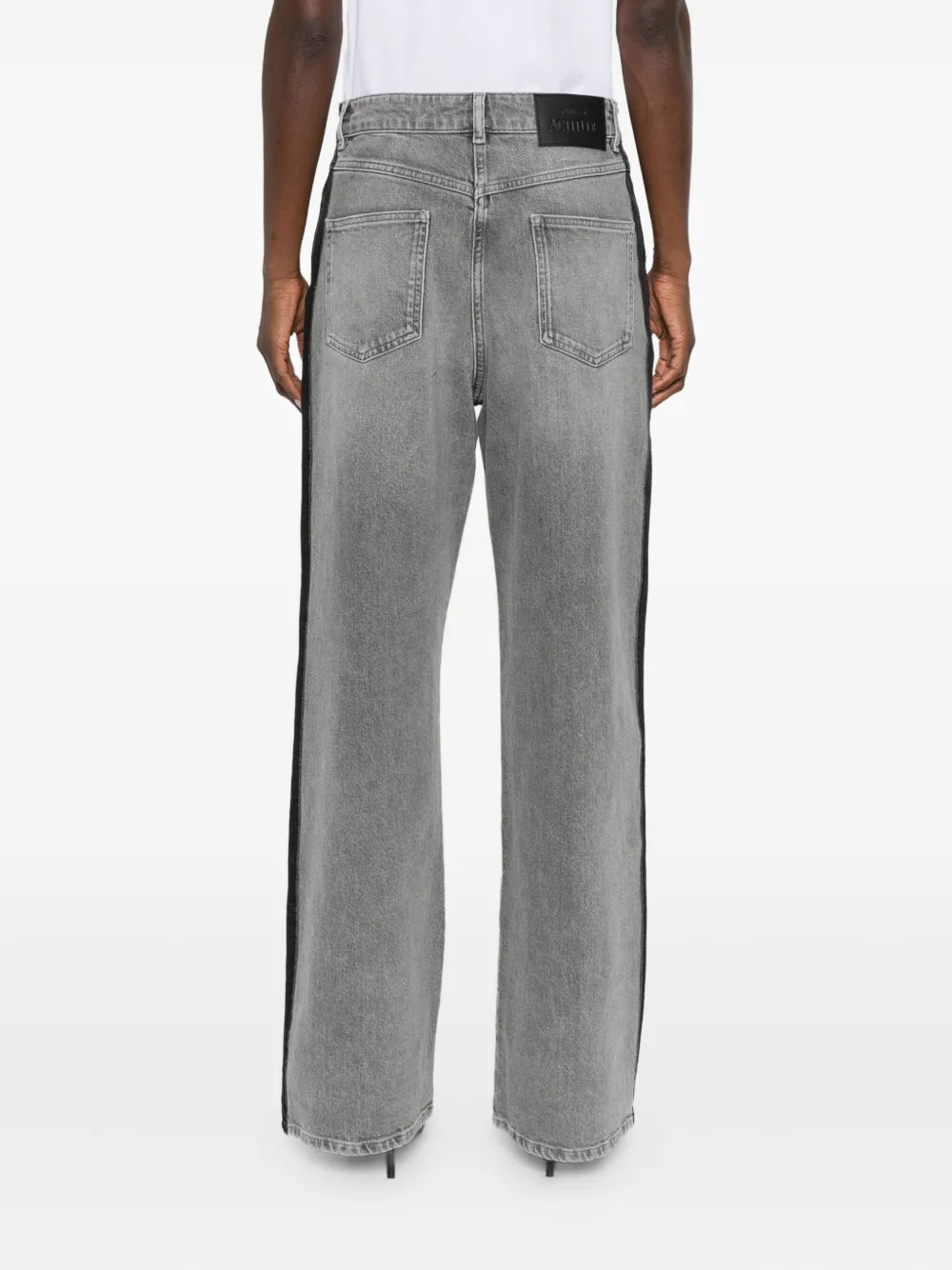 TWINSET Jeans met gestreepte details Grijs