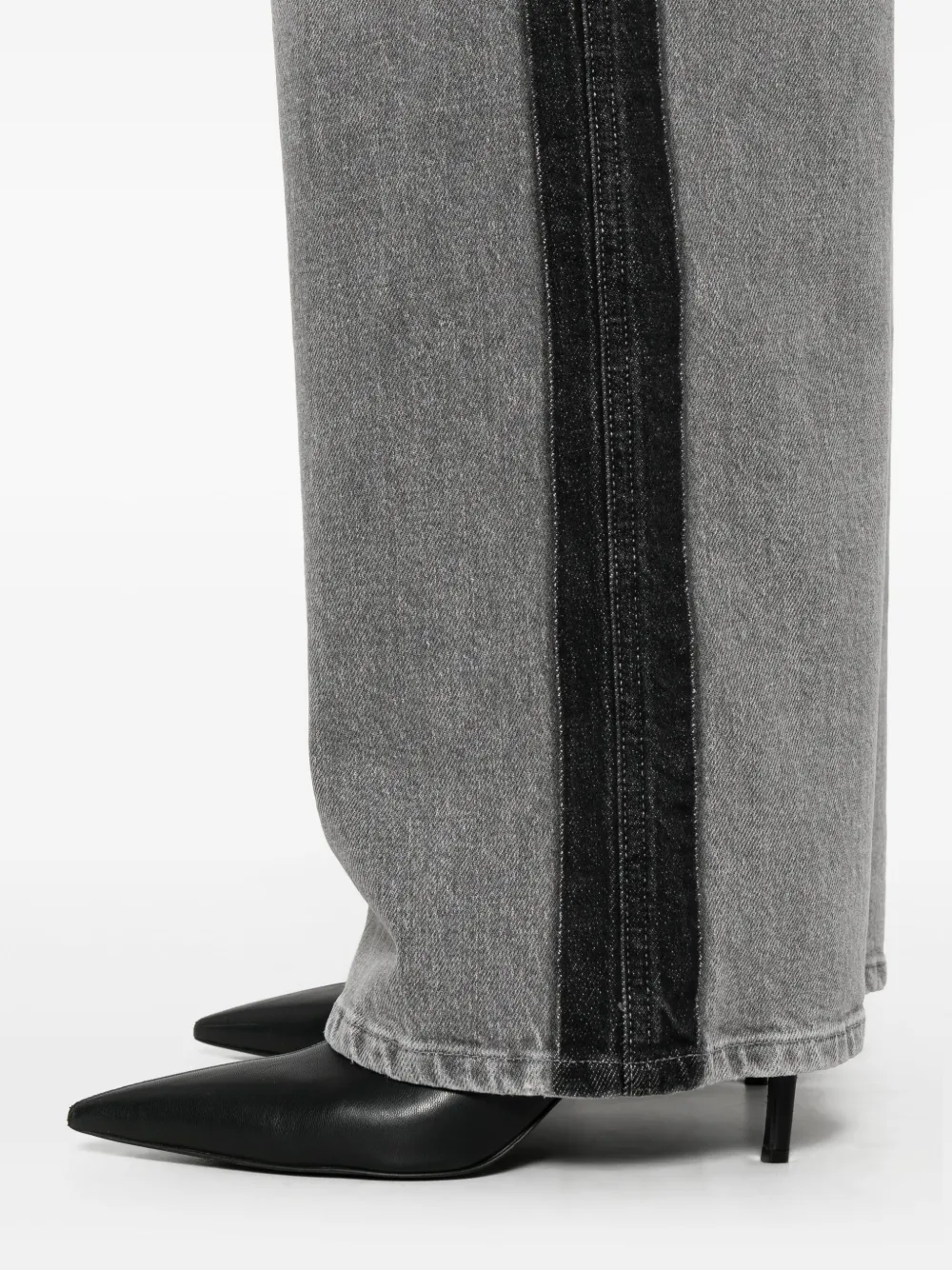 TWINSET Jeans met gestreepte details Grijs