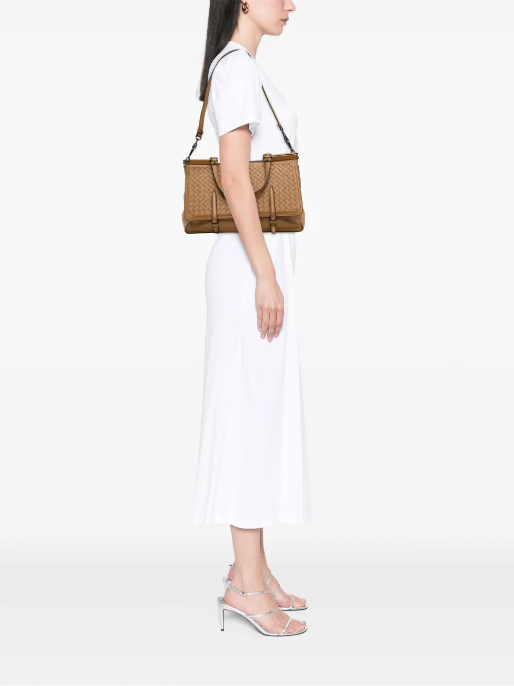 Bottega Veneta Pre-Owned 2012-2025 Medium Nappa Intrecciato Monaco satchel | Pre-Owned | Image 2
