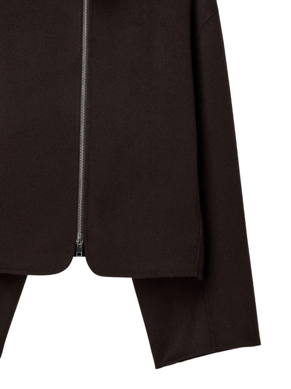 Filippa K Zip-up Funnel-neck Jacket In Brown