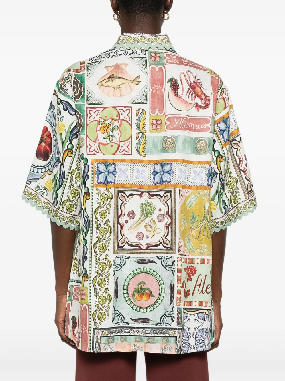Alemais Graphic-print Shirt In White
