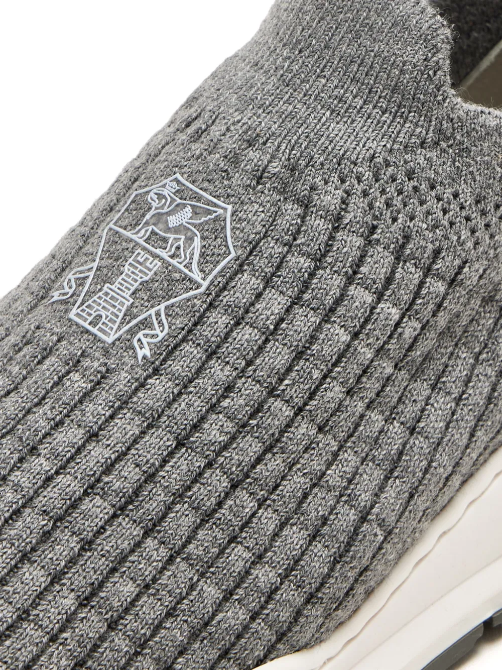 Brunello Cucinelli Kids Sneakers met logoprint Grijs