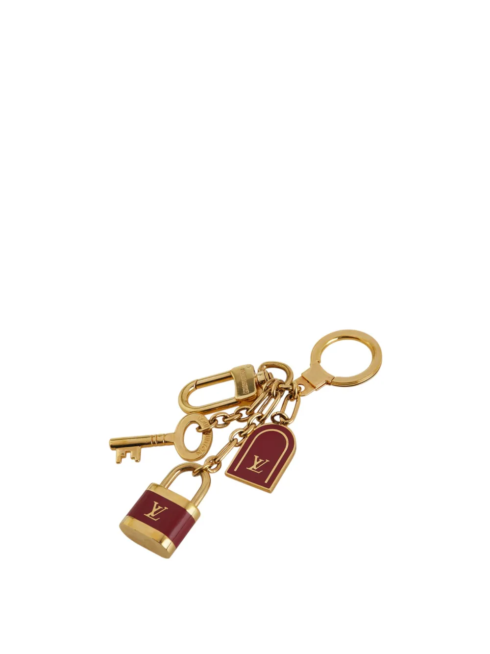 Louis Vuitton Pre-Owned 2010-2025 Gold Plated Porte Cles Cadenas Bag Louis Vuitton Pre-Owned 2010-2025 Gold Plated Porte Cles Cadenas Bag