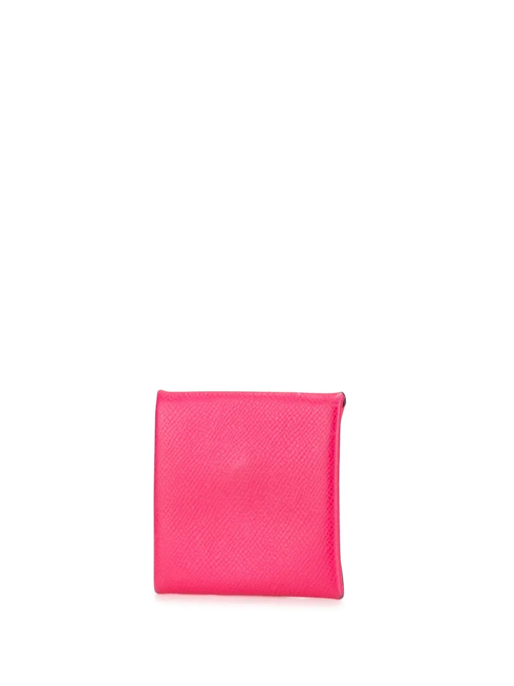 Pre-owned Hermes 2013 Epsom Bastia Coin Pouch In Pink