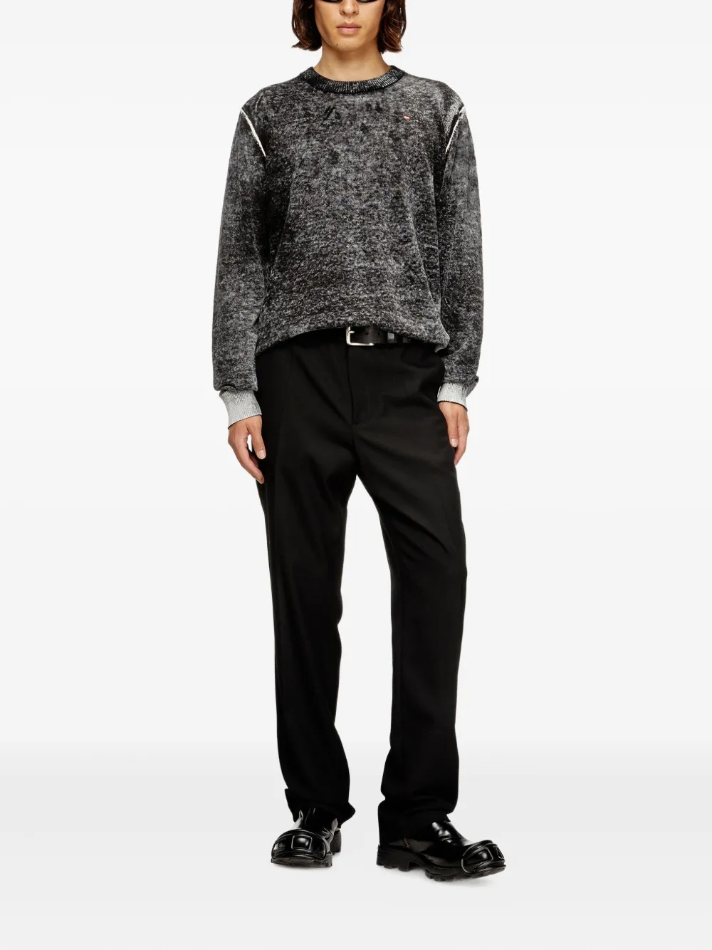 Diesel K-Laurent trui - Grijs