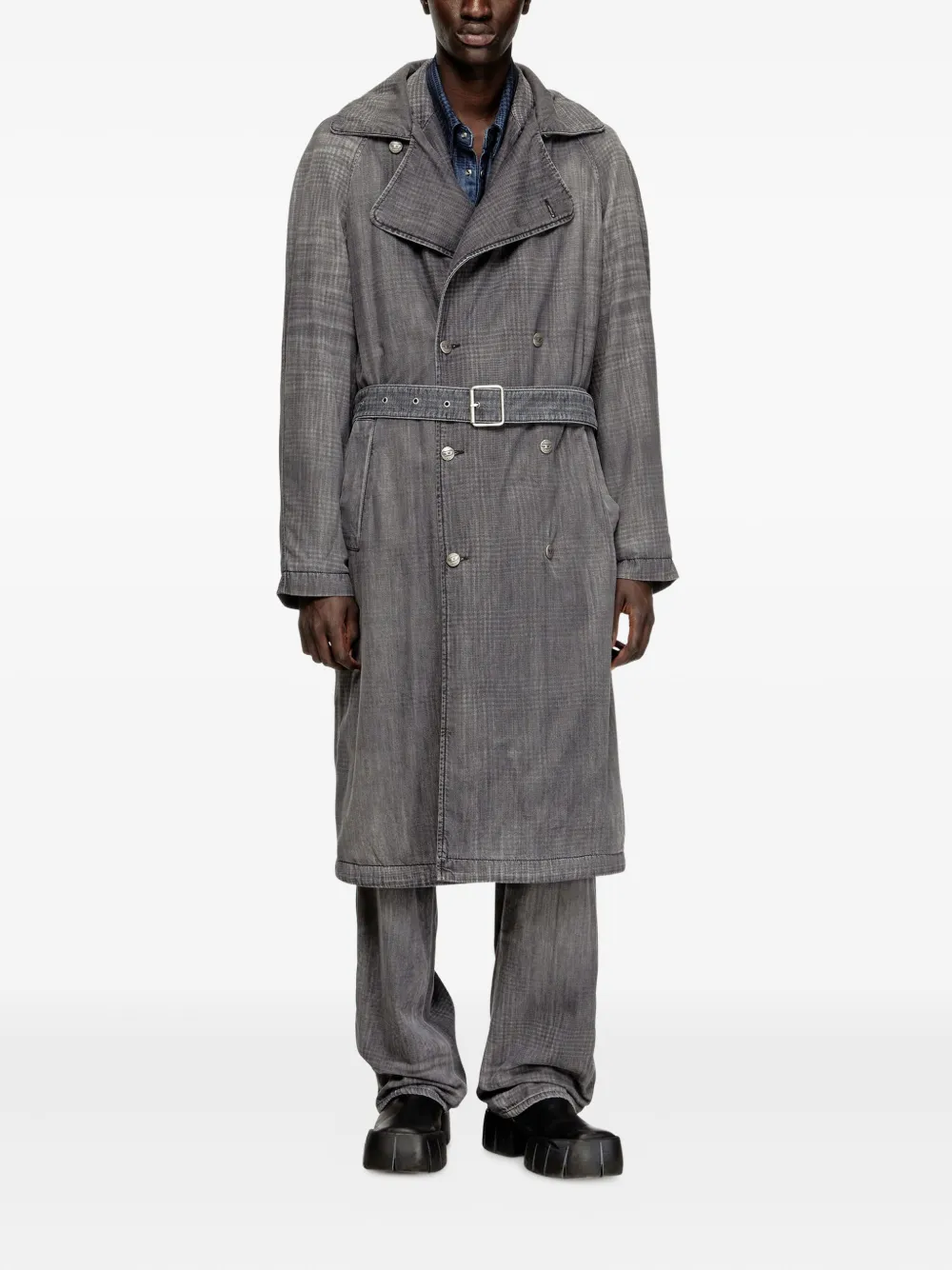 Diesel D-Matthew-S trenchcoat Grijs
