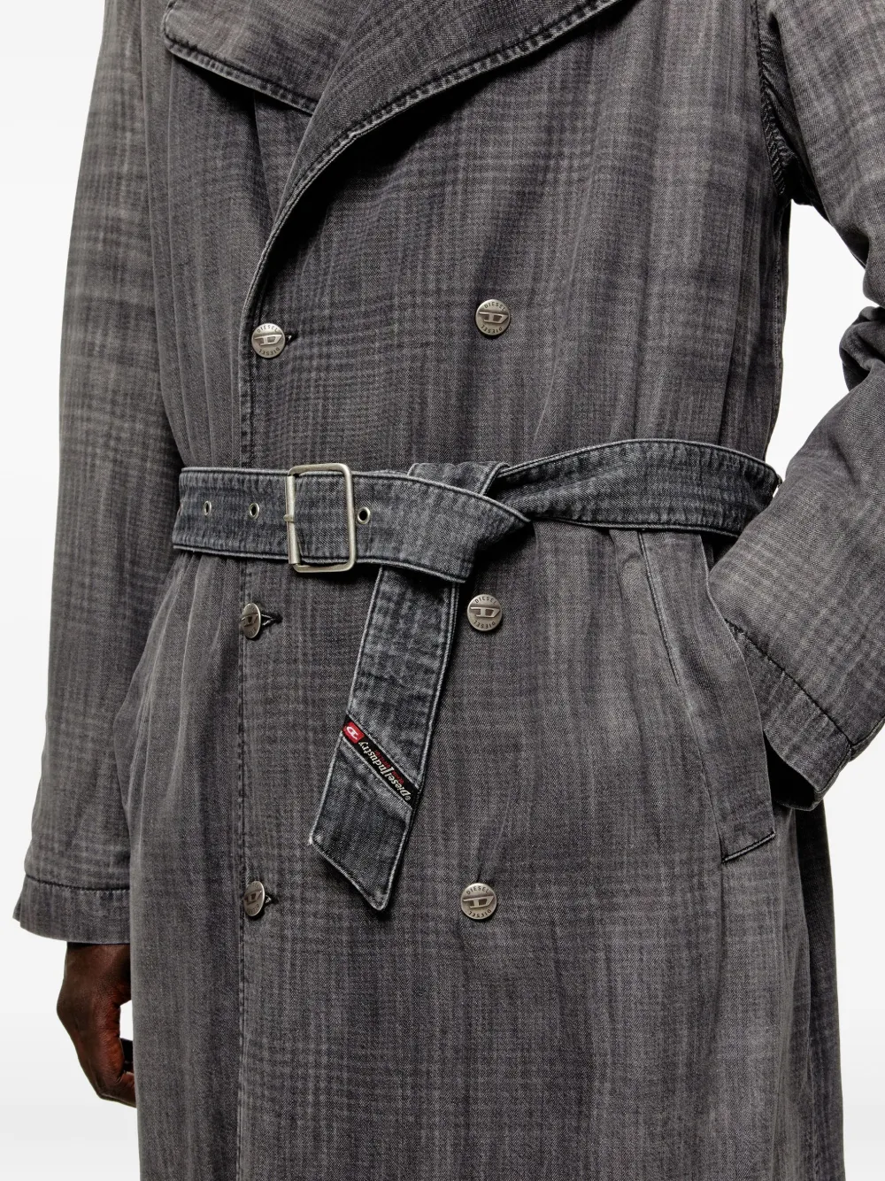Diesel D-Matthew-S trenchcoat Grijs