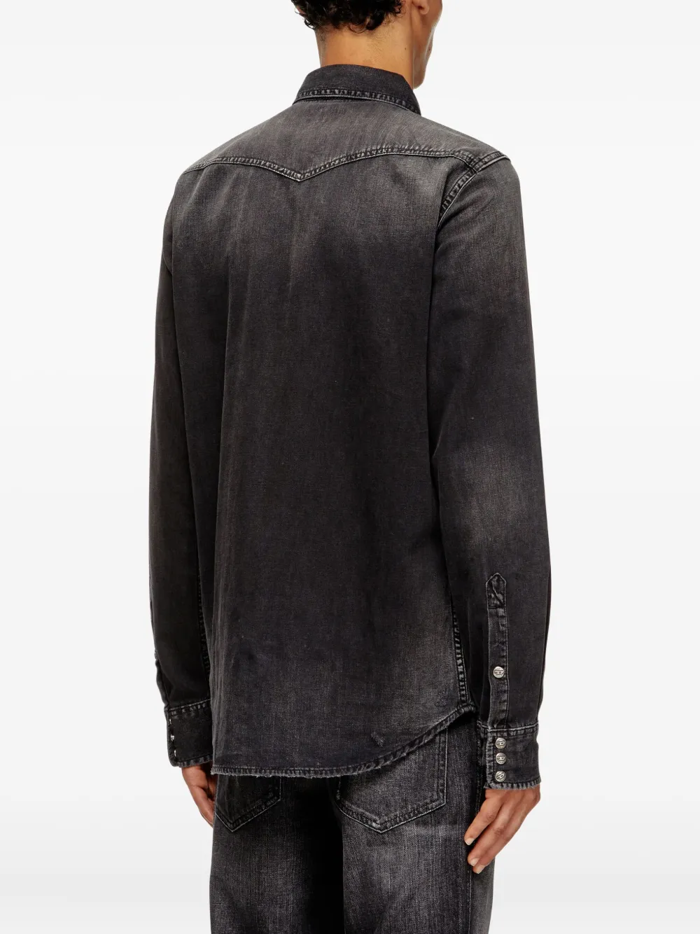 Diesel Denim overhemd Zwart