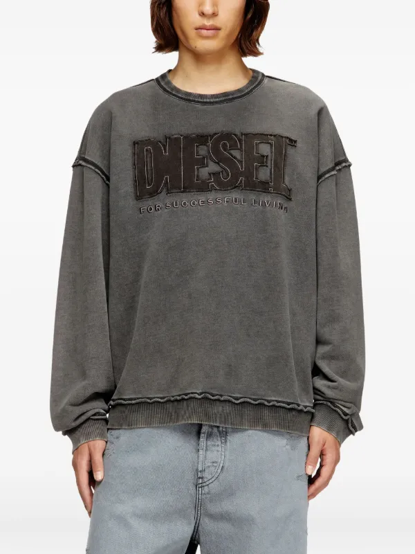 DIESEL S-BOXT-RAW スウェットシャツ Diesel S-Boxt-Raw-V1 Sweatshirt | Grey | FARFETCH AO