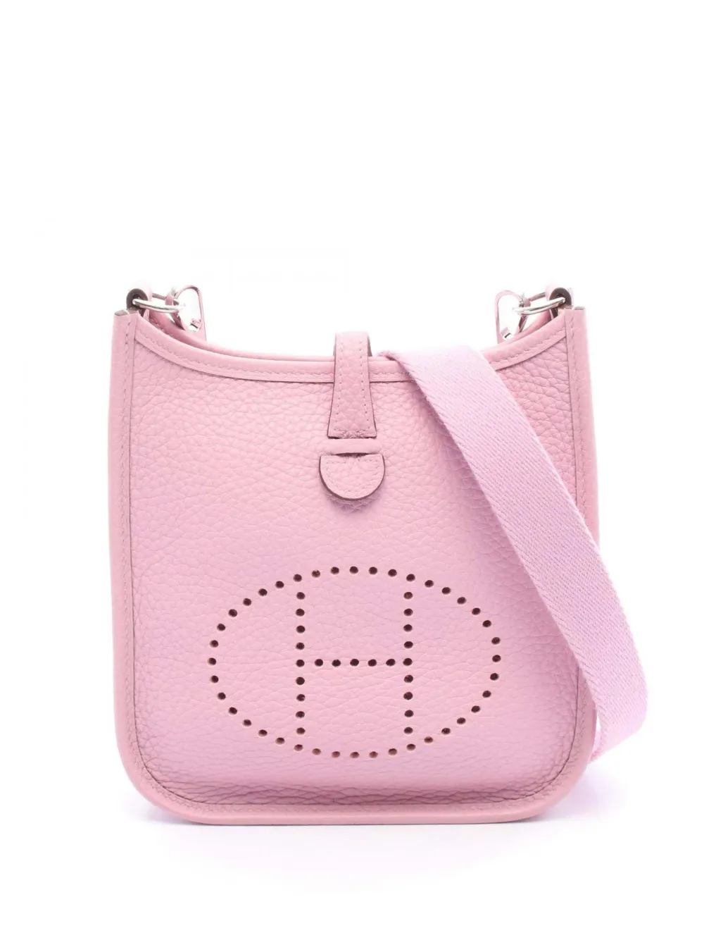 Hermès Pre-Owned 2022 Clemence Evelyne TPM crossbody bag - ピンク Hermès Pre-Owned 2022 Clemence Evelyne TPM crossbody bag - ピンク