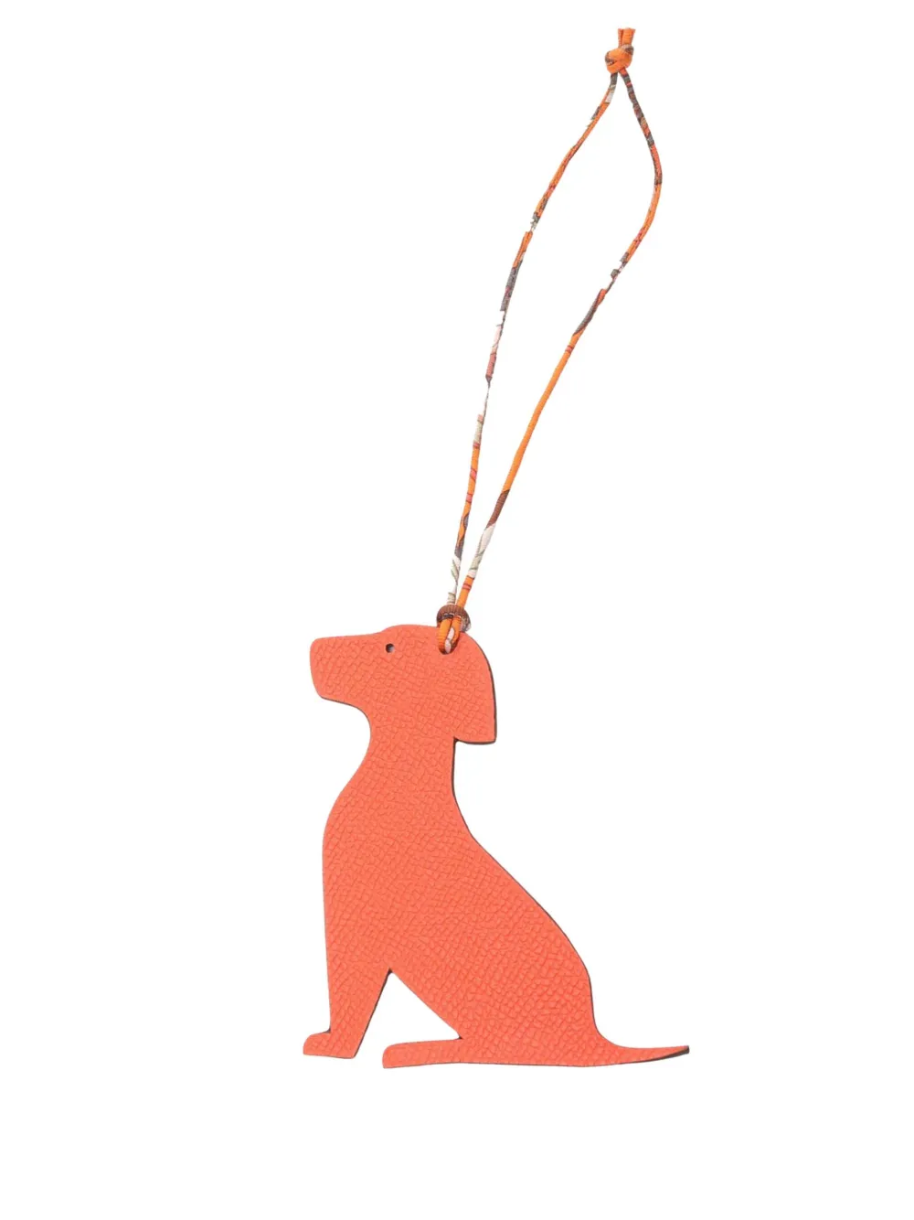 Hermès Pre-Owned 2020-2025 Togo and Epsom Petit H Dog Bag Charm key Hermès Pre-Owned 2020-2025 Togo and Epsom Petit H Dog Bag Charm key