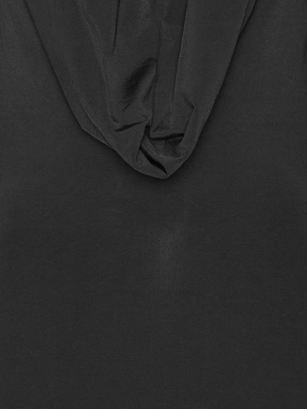 Rotate Birger Christensen Hooded Slinky Maxi Dress In Black