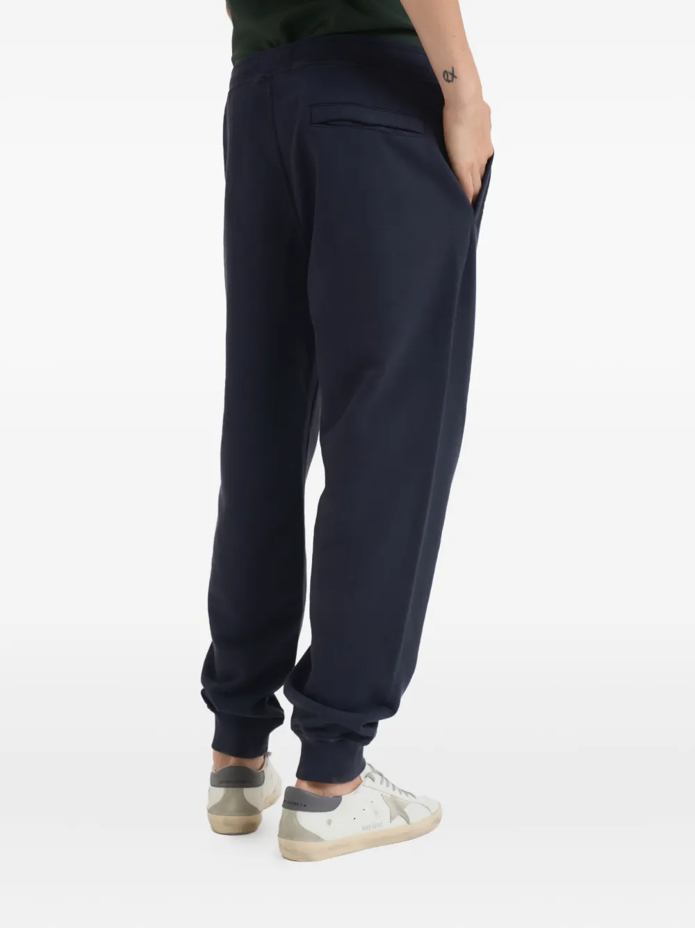 Stone Island Broek met patch Blauw