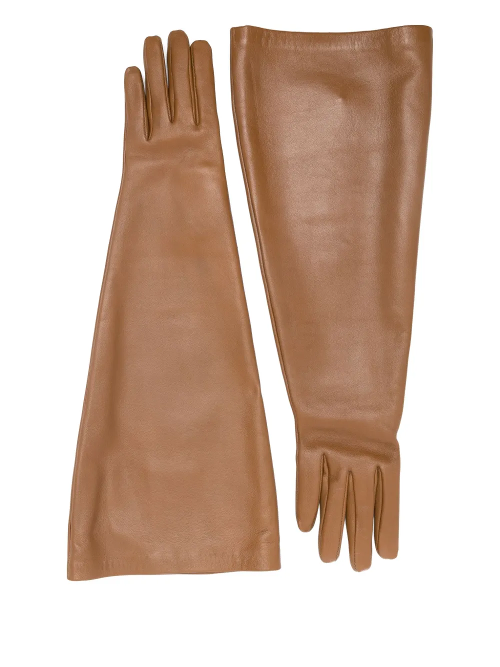 Saint Laurent Handschuhe aus Leder - Braun
