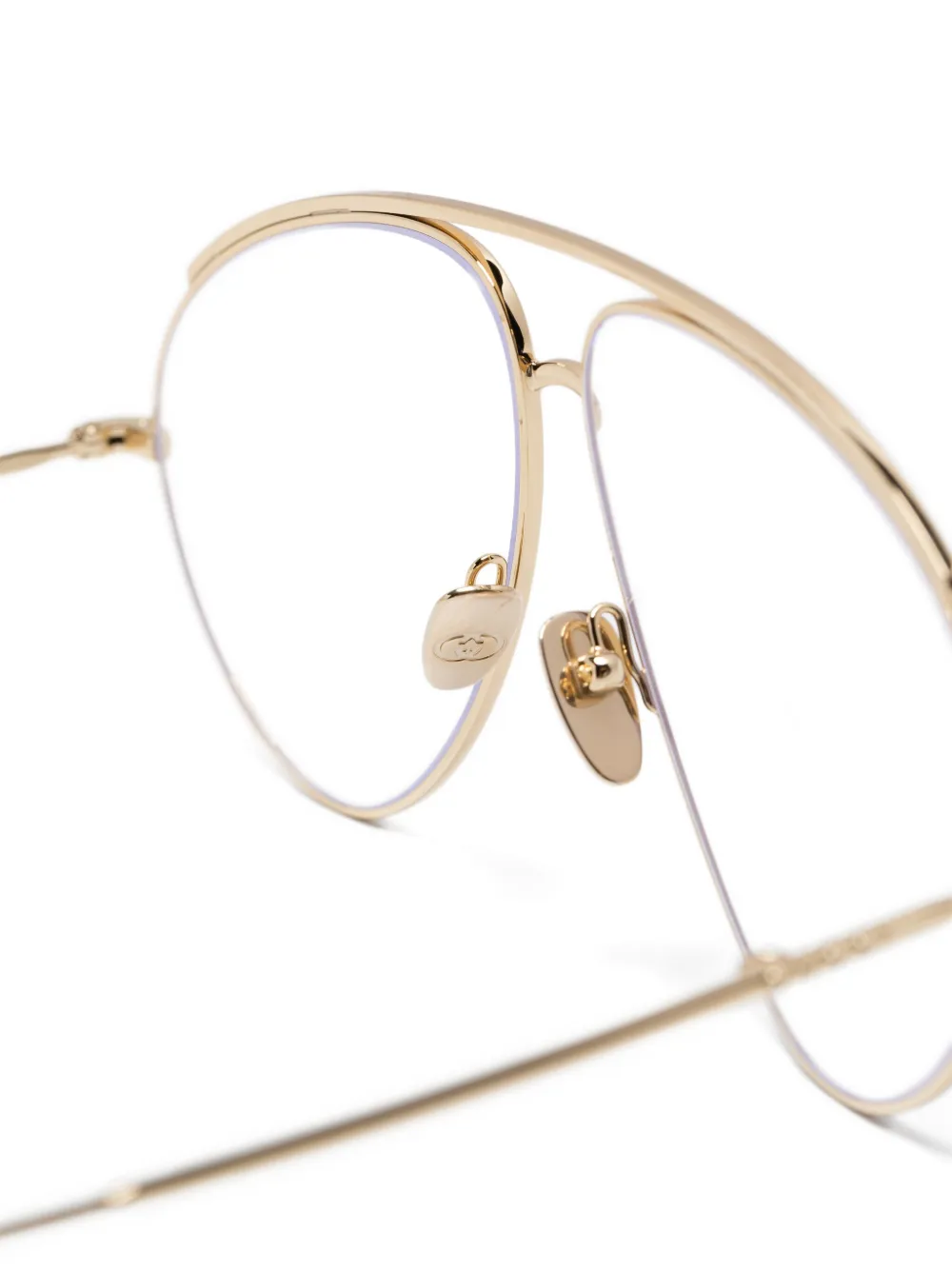 Gucci Eyewear Bril met piloten montuur Goud