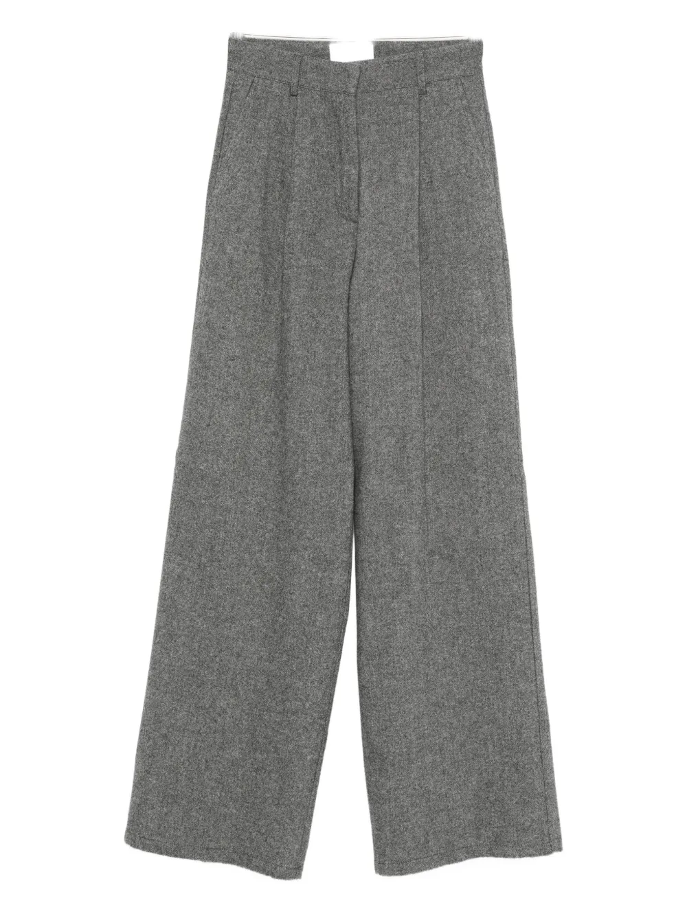 Marsēm Pleated Straight-leg Trousers In Gray