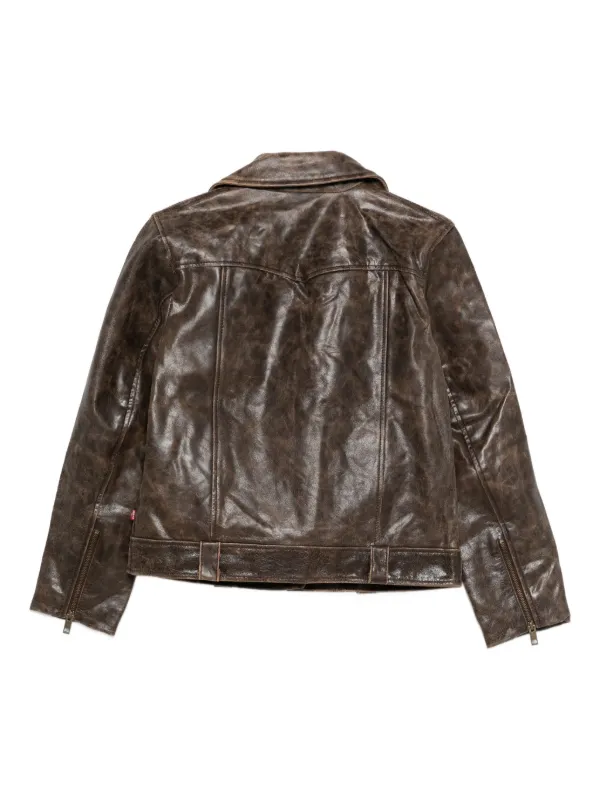Levi's レザー ジャケット ブラウン Levi's レザージャケット | ブラウン | FARFETCH JP