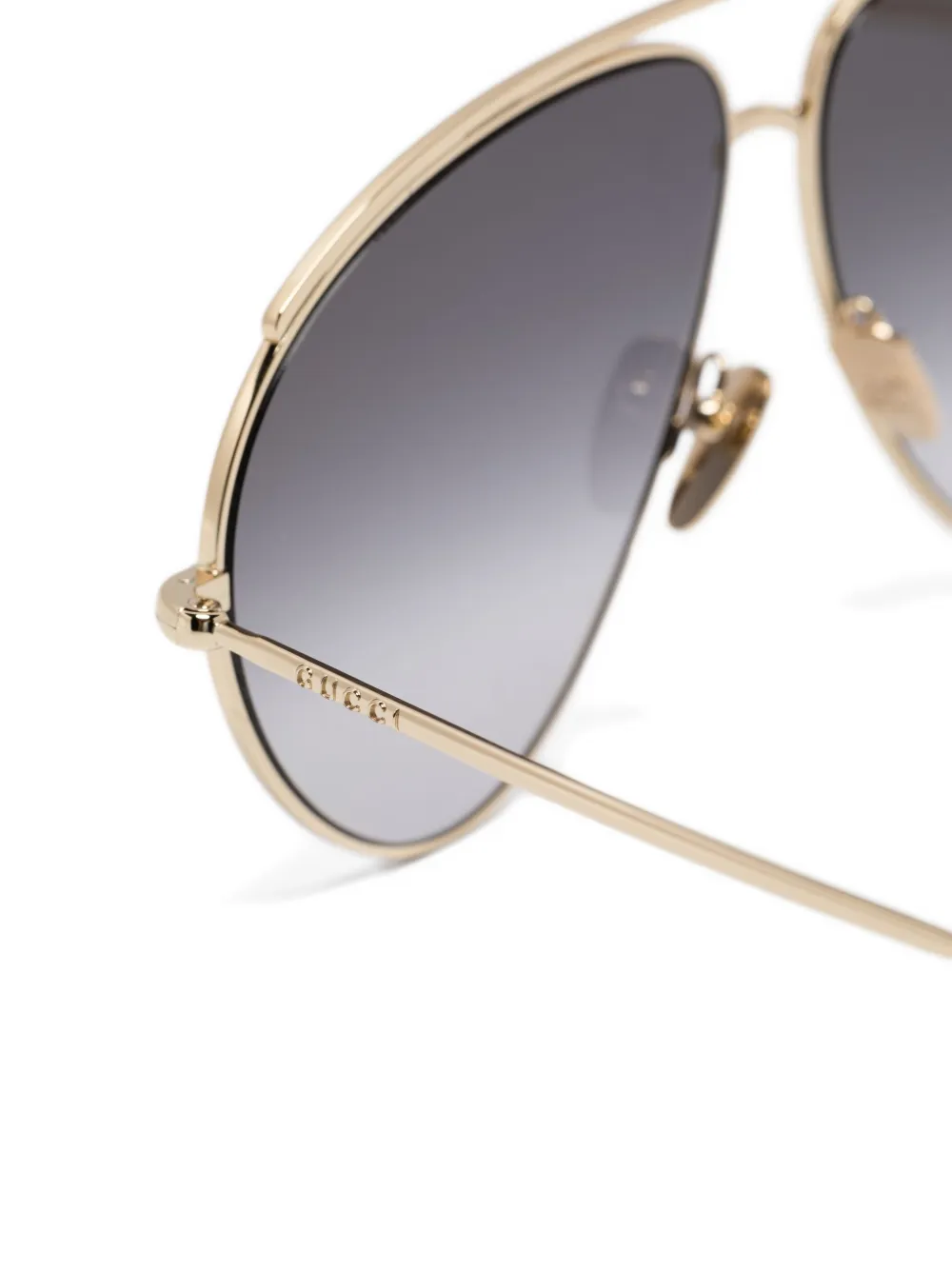 Gucci Eyewear Zonnebril met piloten montuur Goud