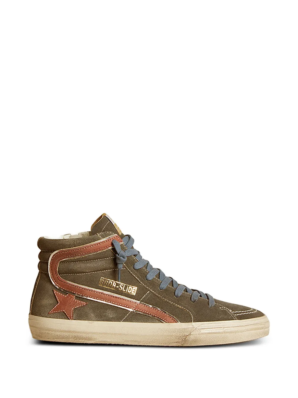 Golden Goose Sneakers in pelle con decorazione - Grigio