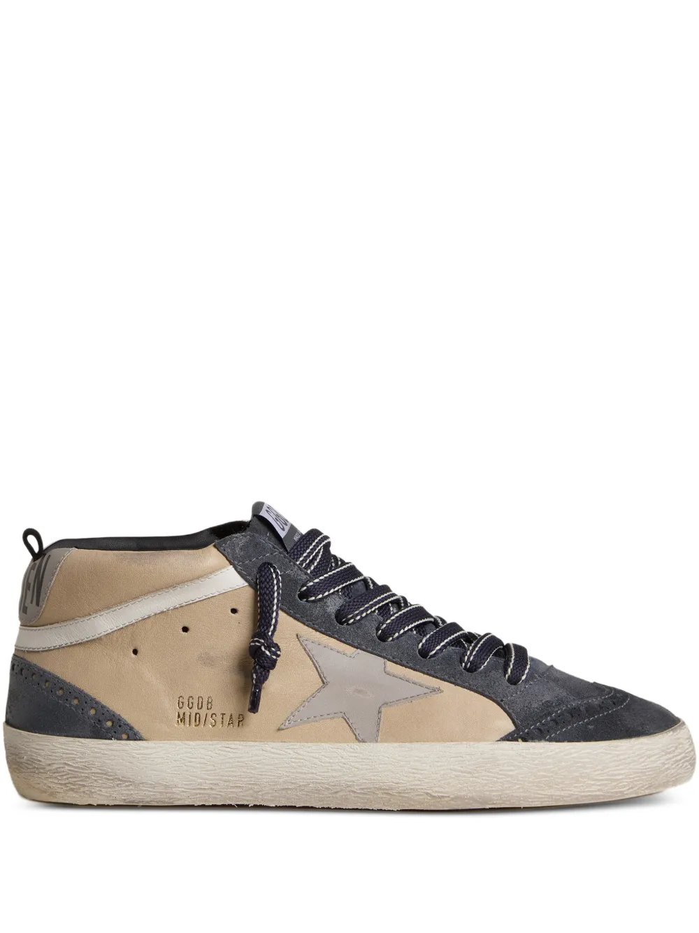 Golden Goose Mid Star suede sneakers Beige