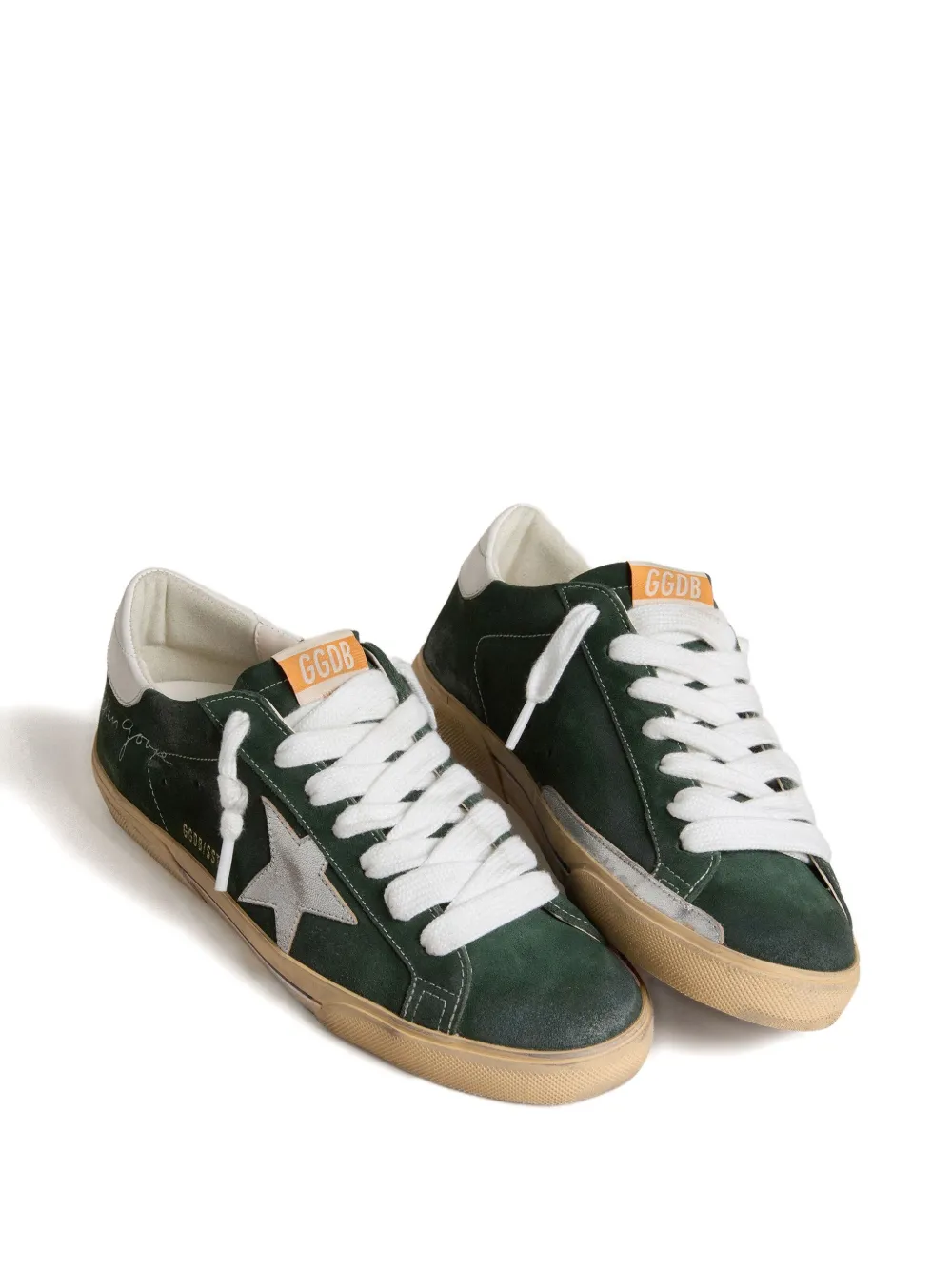 Golden Goose Super-Star leren sneakers Groen