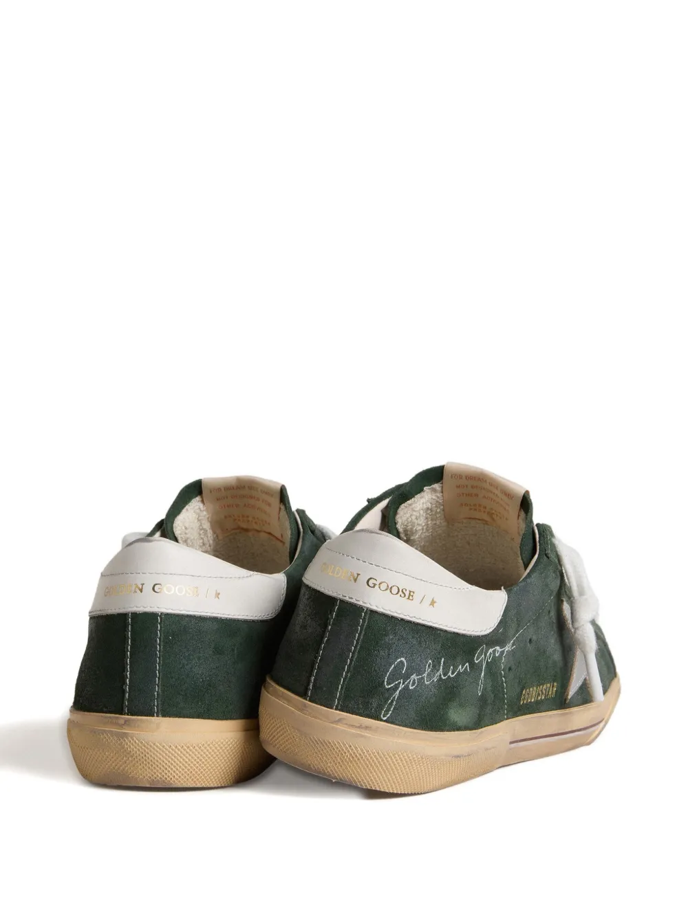 Golden Goose Super-Star leren sneakers Groen
