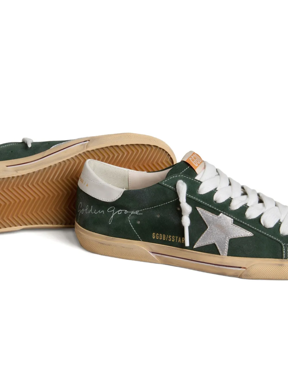 Golden Goose Super-Star leren sneakers Groen