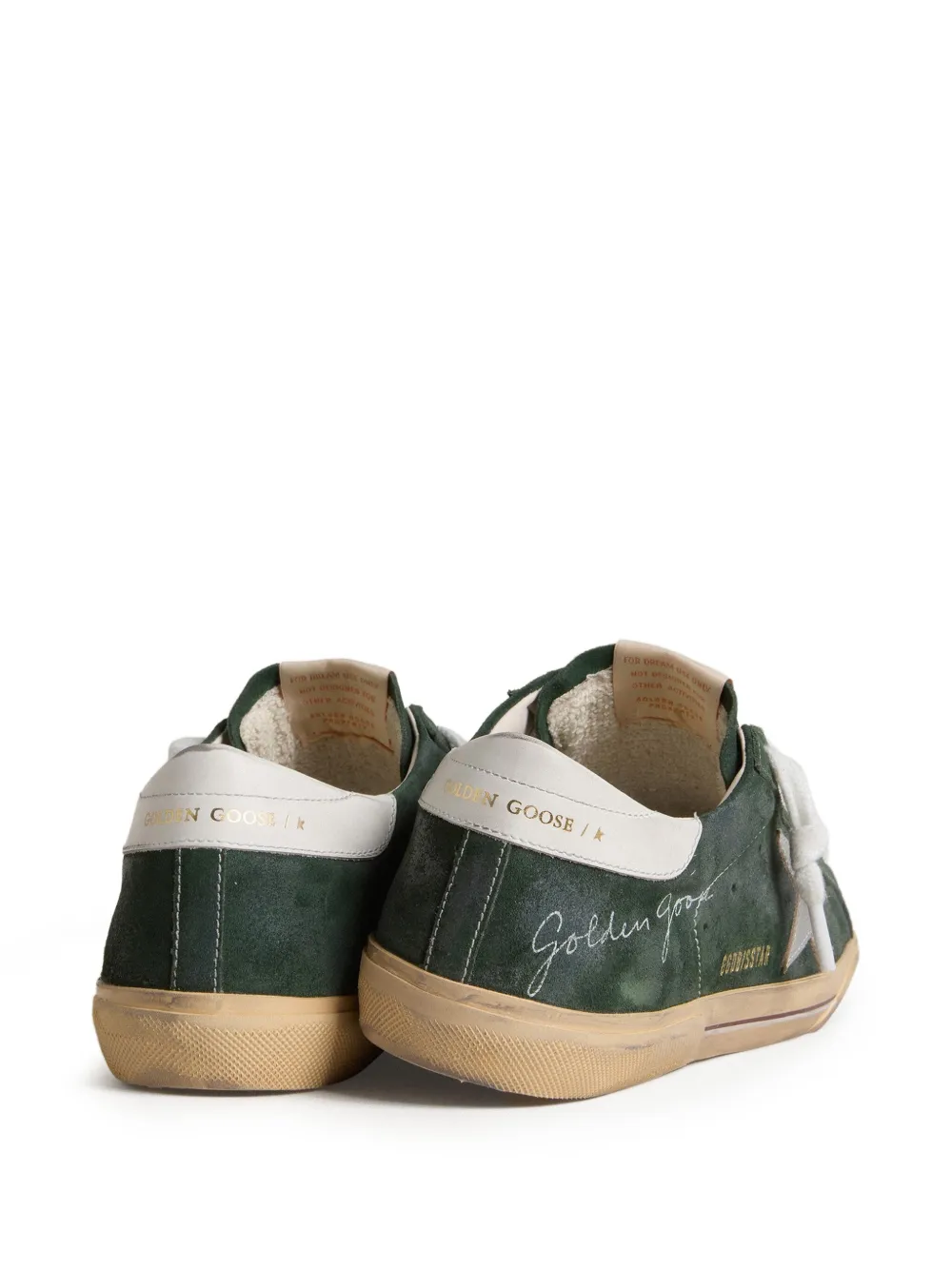 Golden Goose Super-Star leren sneakers Groen