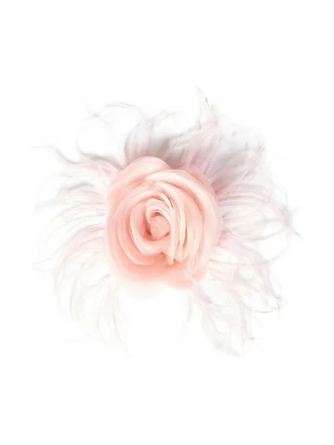 ROOM76 feather-embellished brooch