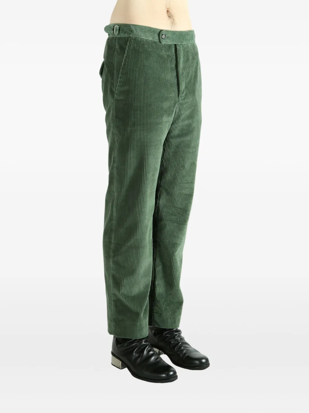 BODE Ribfluwelen broek Groen