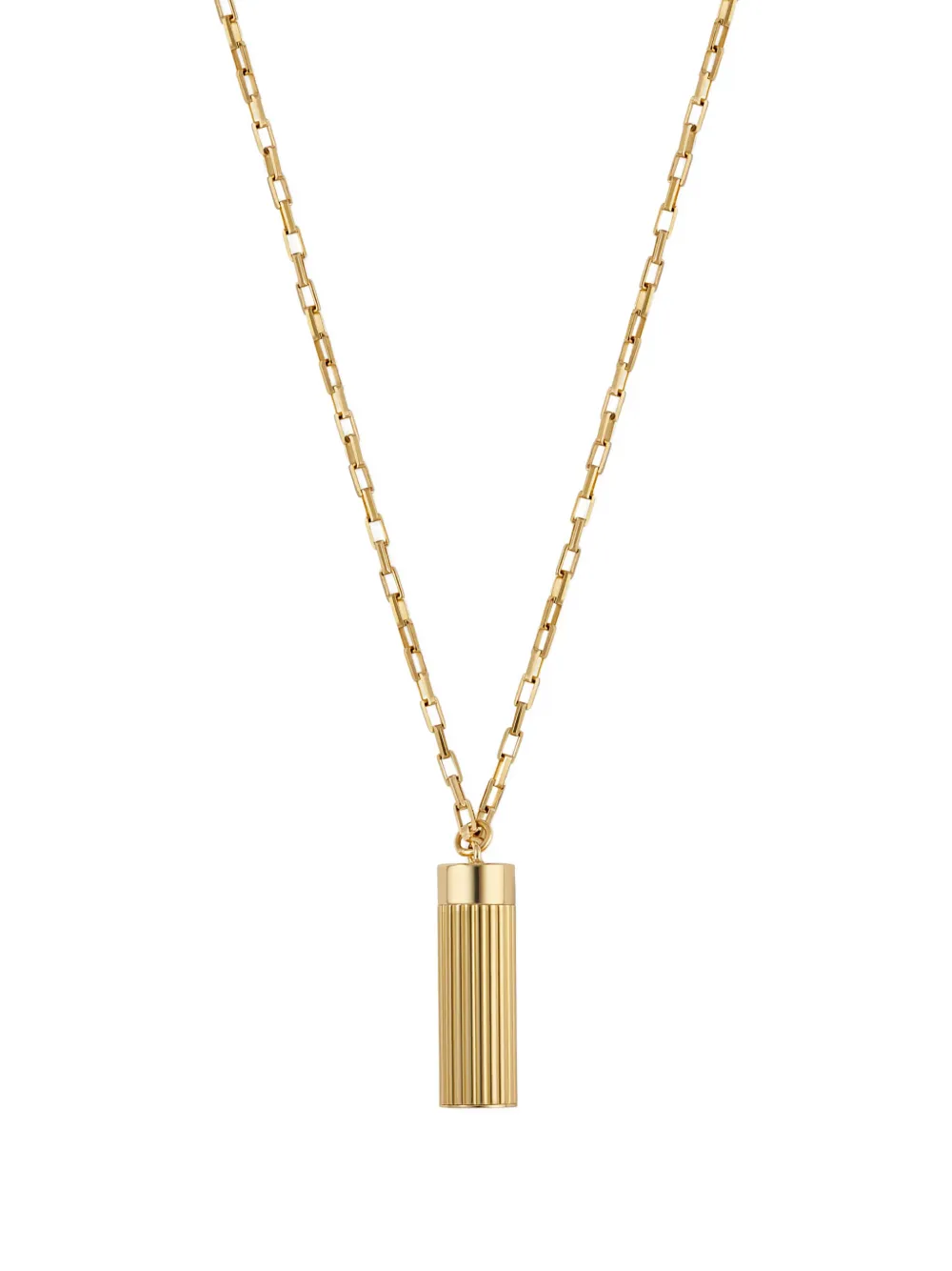 Ivi Ribbed-pendant Necklace In Gold