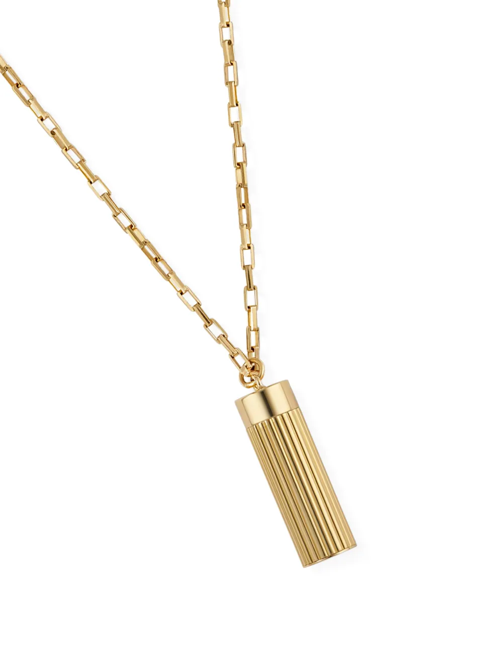 IVI ribbed-pendant necklace - Goud