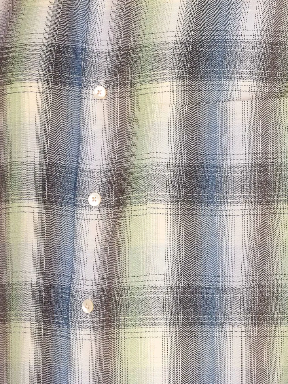 Auralee Long Sleeve Button-down Check Shirt In Blue