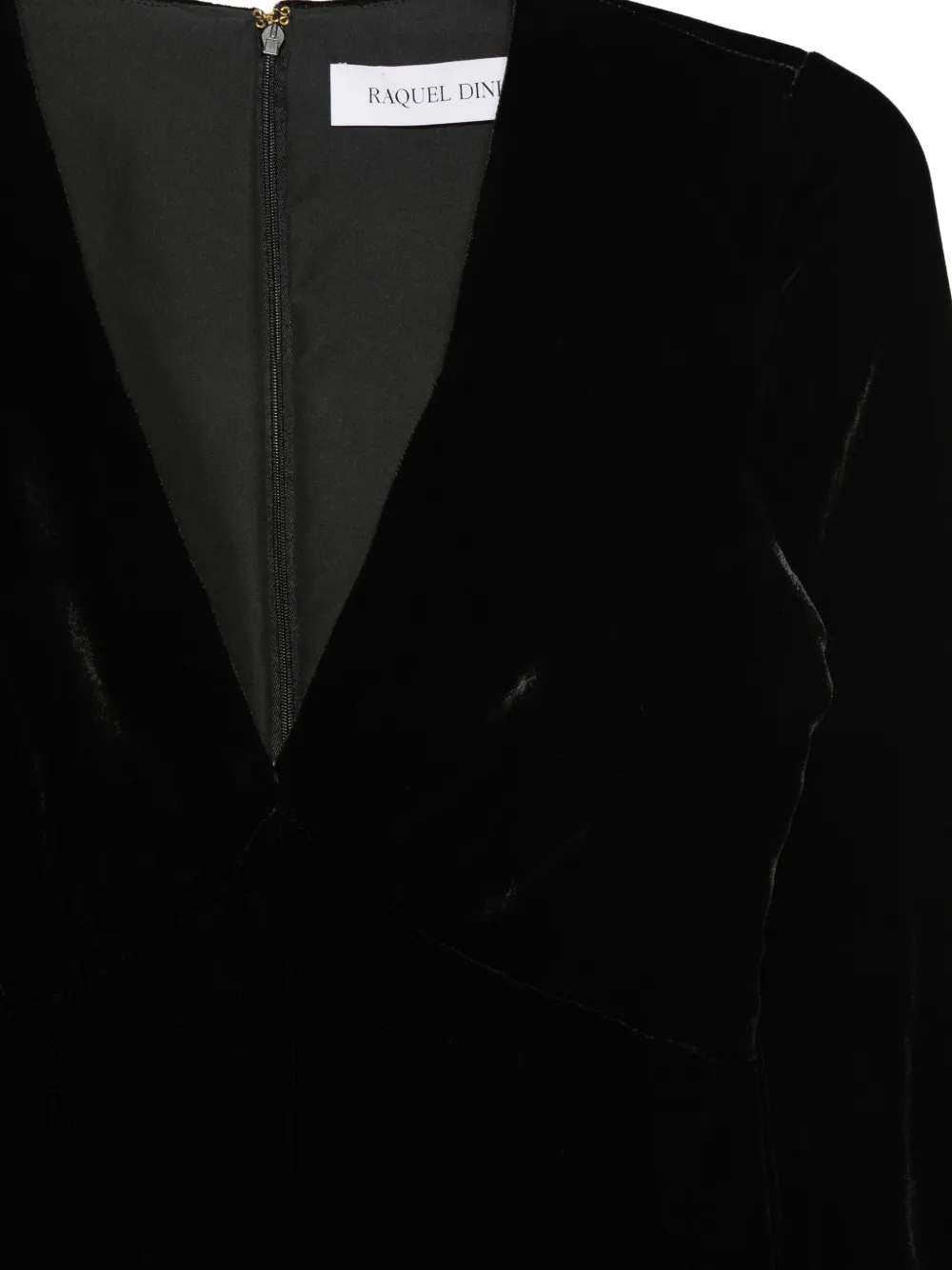 Raquel Diniz Jurk met V-hals Zwart