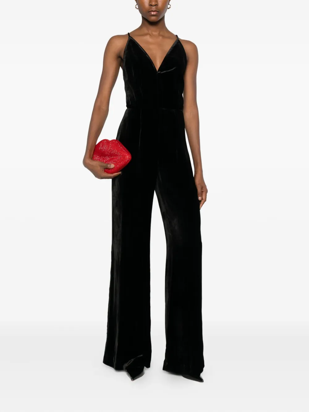 Raquel Diniz Jumpsuit met V-hals - Zwart