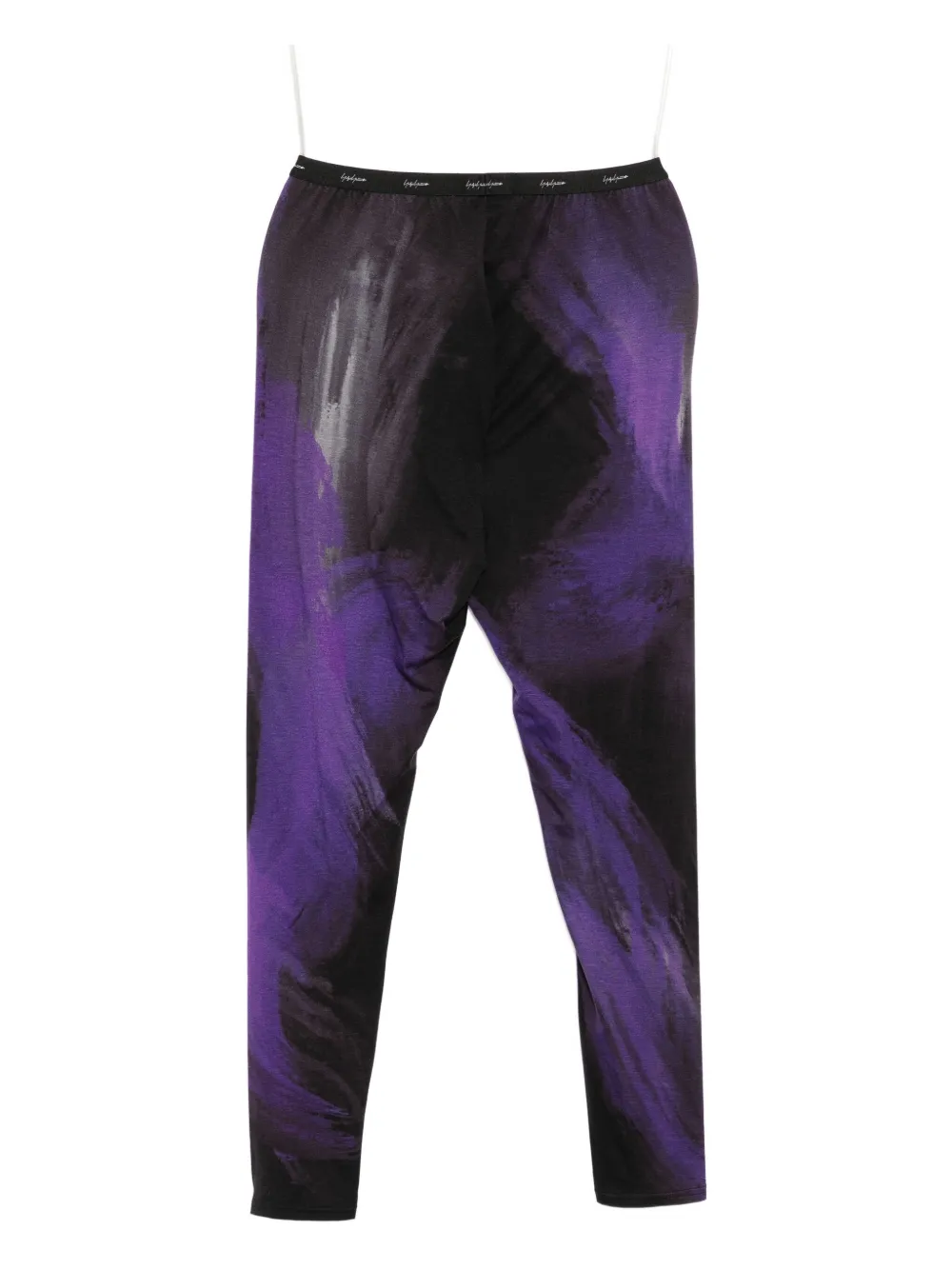 Yohji Yamamoto Legging met print - Paars