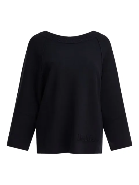 Max Mara logo-embossed jumper