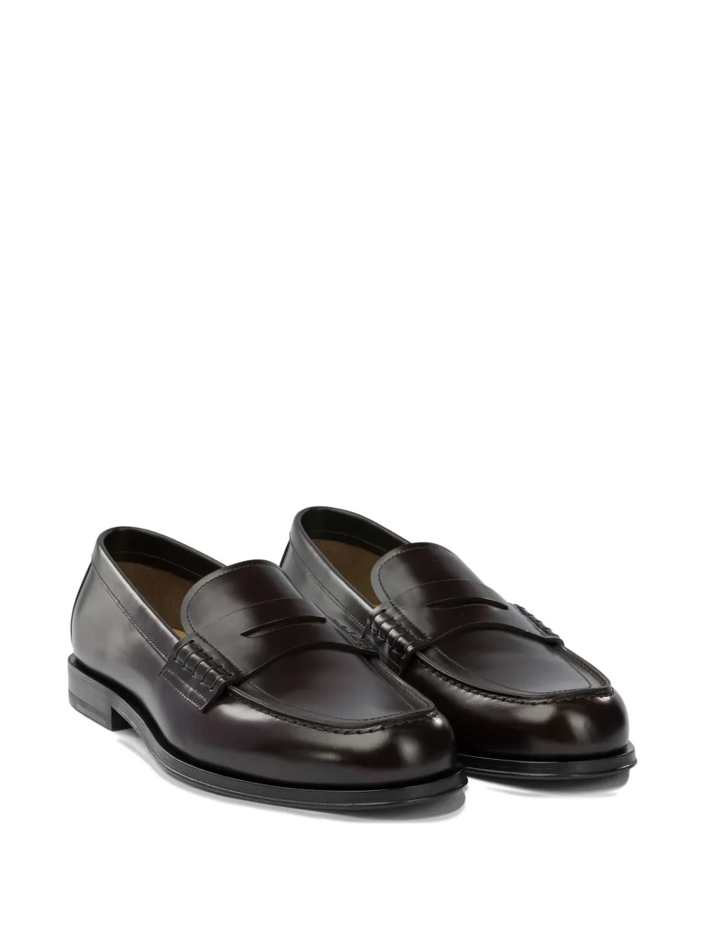Henderson Baracco leather loafers - Bruin