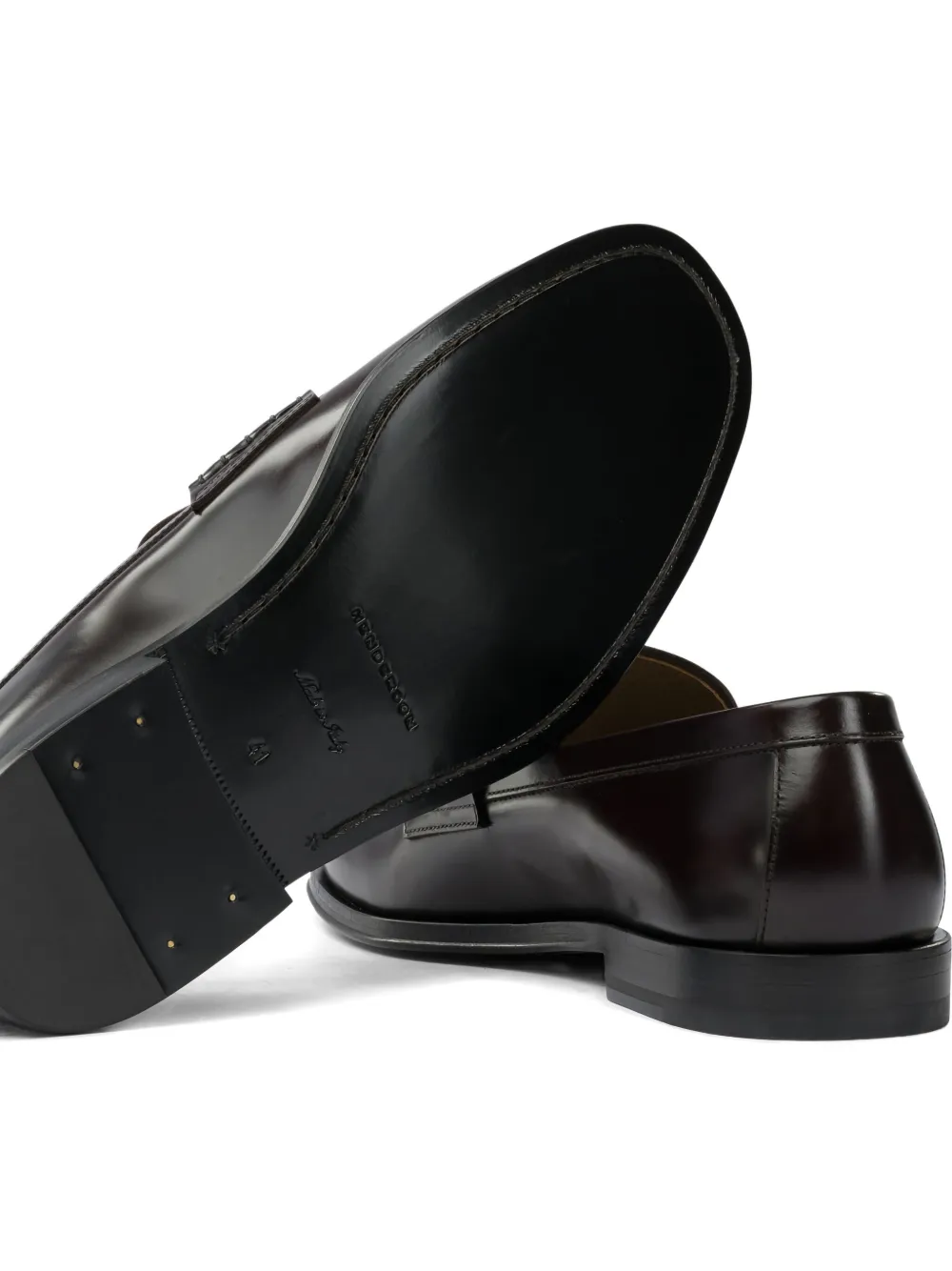 Henderson Baracco Leren loafers Bruin