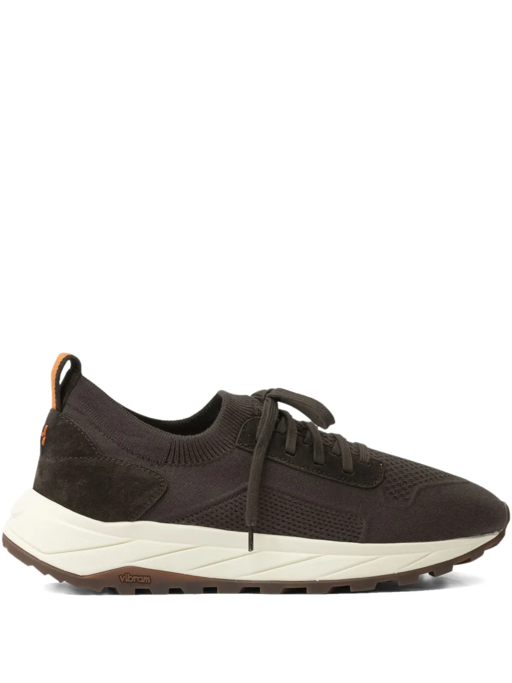 Henderson Baracco suede-panelled sneakers | Brown | Image 1